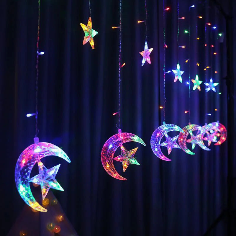 Christmas Decor String Garland Curtain Light LED For Wedding Home Christmas Tree Ornament 2024 Navidad Xmas Gift 2025 New Year