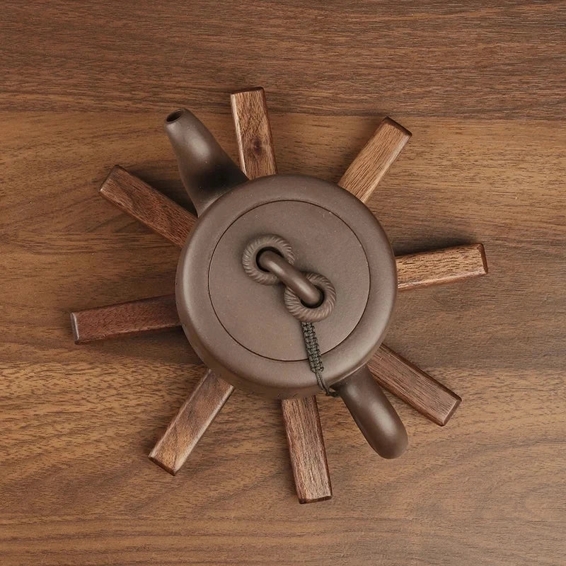 Wooden Trivets For Hot Dishes Insulation Pad,Tree Shape Trivet Set,Coaster For Teapot Hot Pots Halloween Christmas Gift